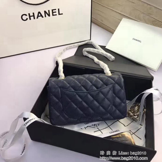 香奈兒CHANEL升級版A1116 進口小羊皮金銀鏈條斜背包 DSC1140